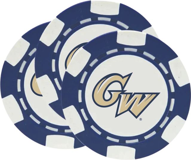 George Washington University Chip Ball Marker - 3 Pack