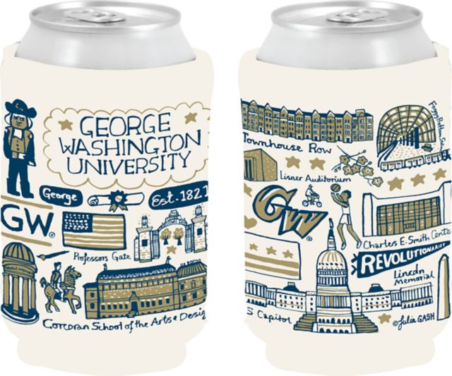 George Washington University Julia Gash Can Coozie