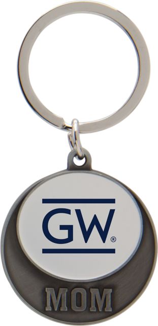 George Washington University Mom Keychain