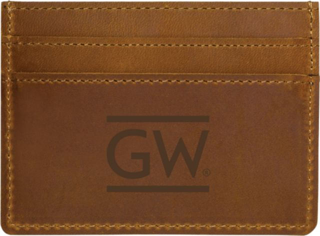 George Washington University Leather Card Holder