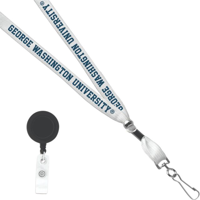 George Washington University Card Clamp Lanyard