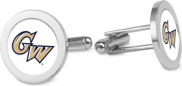 CSI Silver Cufflinks (Gift Boxed) With Colored Medallion - ONLINE ONLY