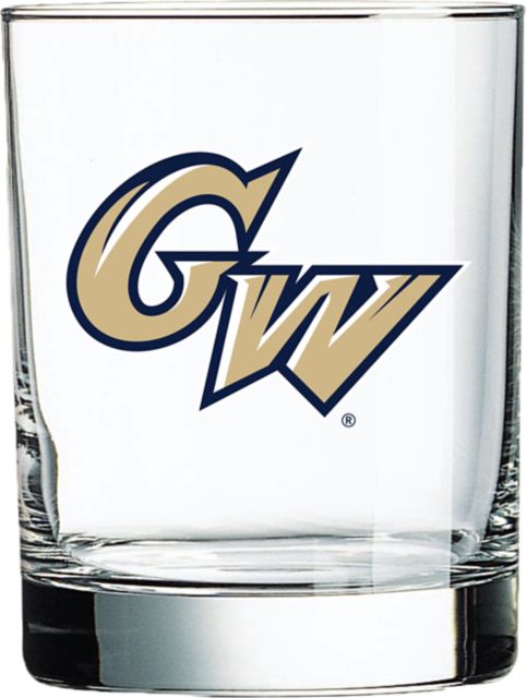 George Washington University 14 oz. Double Old Fashioned Glass