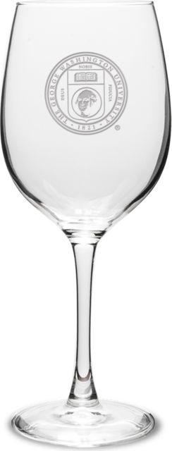 George Washington University 16 oz. Stemless Wine Glass