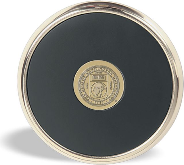 George Washington University Leather Inlay Coaster