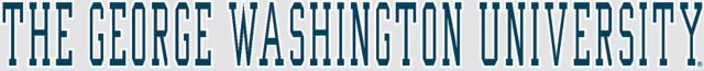 George Washington University Strip Decal