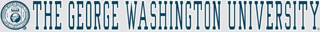 George Washington University Strip Decal