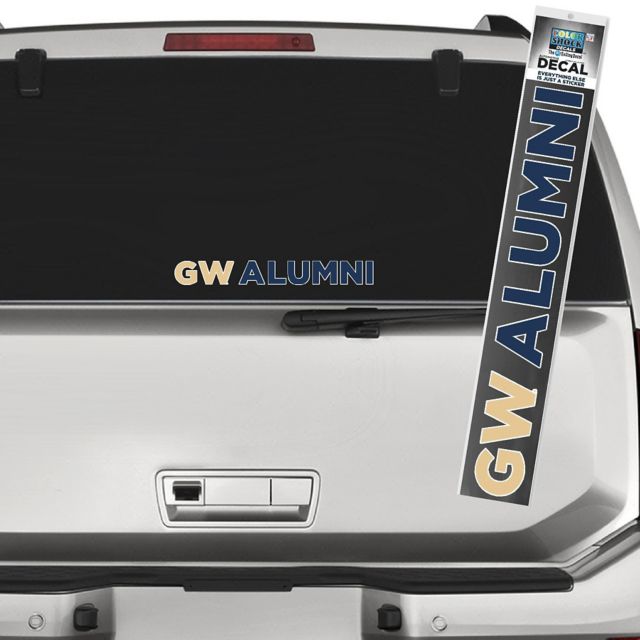 George Washington University  Alumni Strip Decal