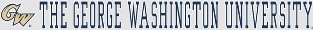 George Washington University Strip Decal