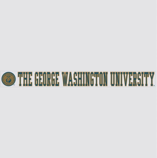 George Washington University Strip Decal