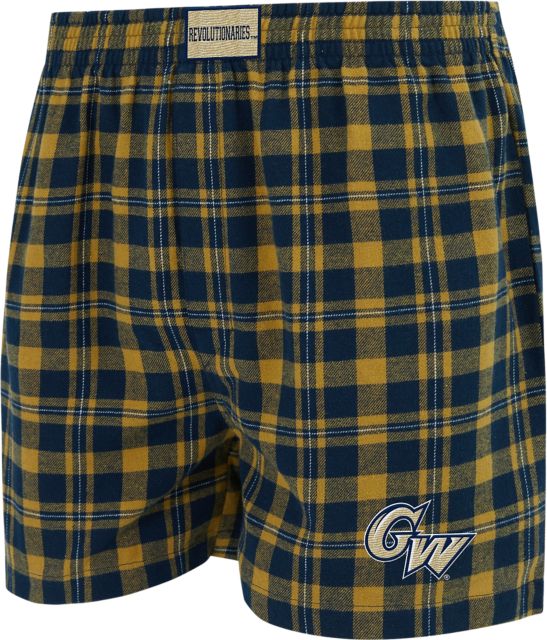 George Washington University Flannel Boxers
