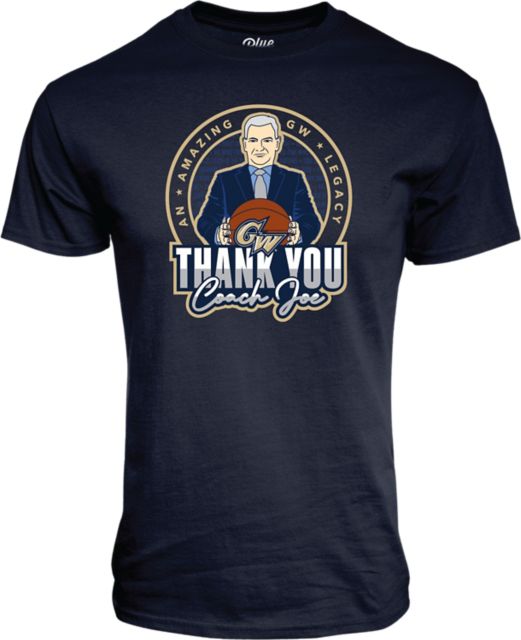George Washington University Basketball Thank You Coach Joe Short Sleeve T-Shirt