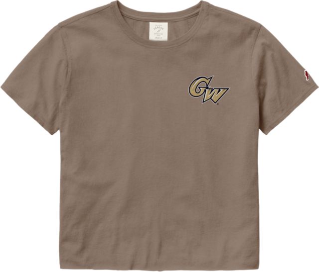 George Washington University Short Sleeve Crop Top