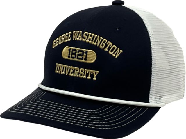 George Washington University Mesh Snapback Rope Cap