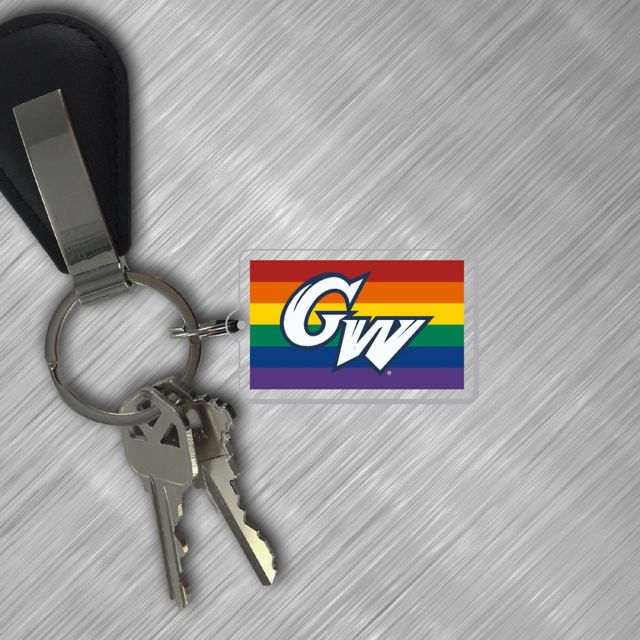 George Washington University Pride Diversity Keytag