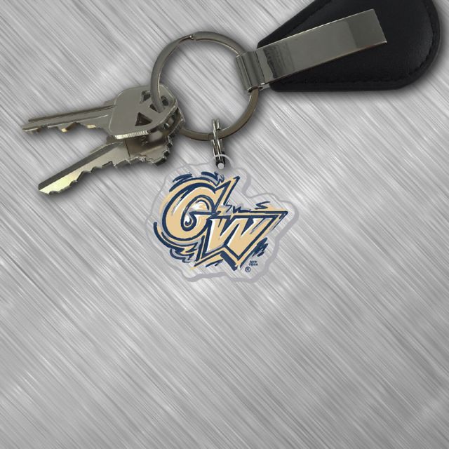 George Washington University Laser Cut Keychain