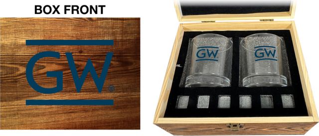 George Washington University Rock Glass Box Set