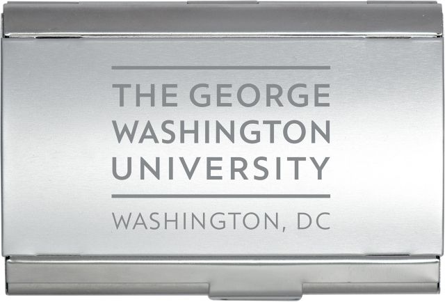 George Washington University Business Card Case
