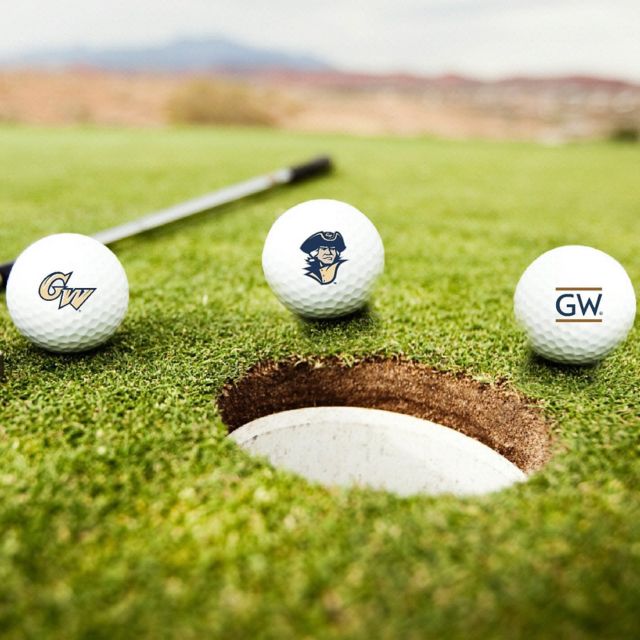 George Washington University 3 Pack Golf Balls