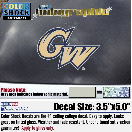 George Washington University Hologram Decal