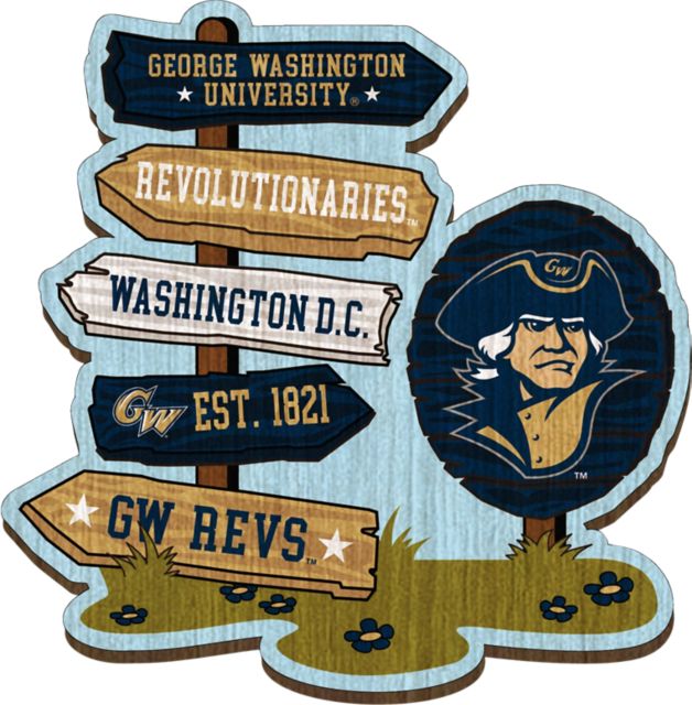 George Washington University Halftime Sign Post Magnet