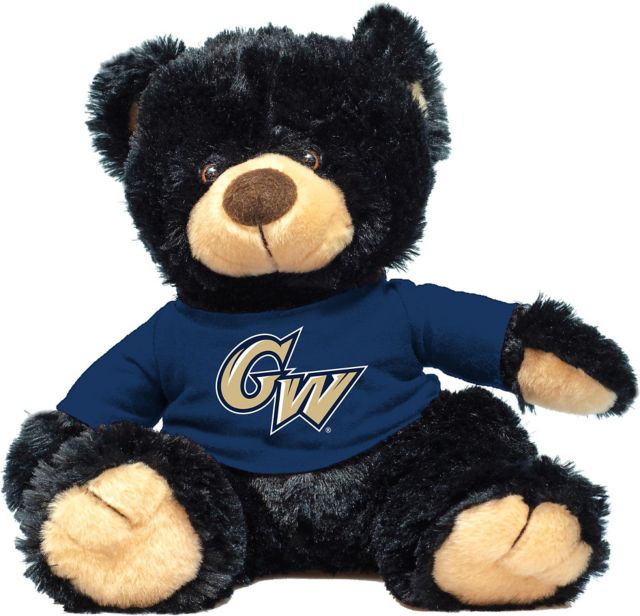 George Washington University 12'' Plush Noah Bear - Black - ONLINE ONLY
