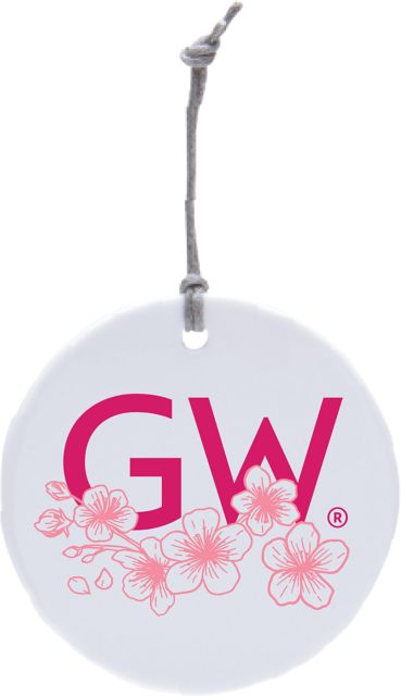 George Washington University Cherry Blossom Ornament