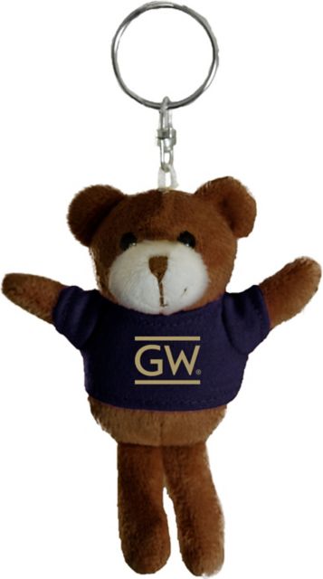 George Washington University Plush Keychain