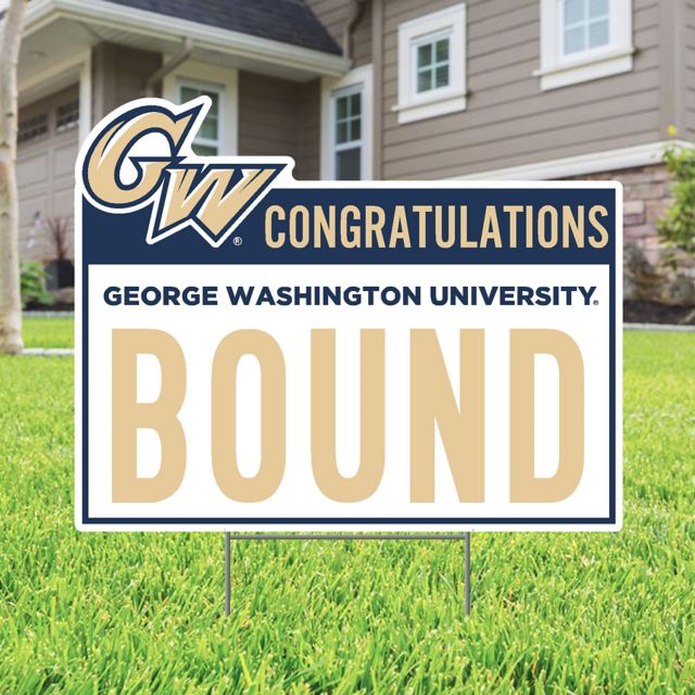 George Washington University Bound 22" x 19" Lawn Sign