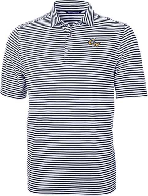 George Washington University Striped Eco Polo
