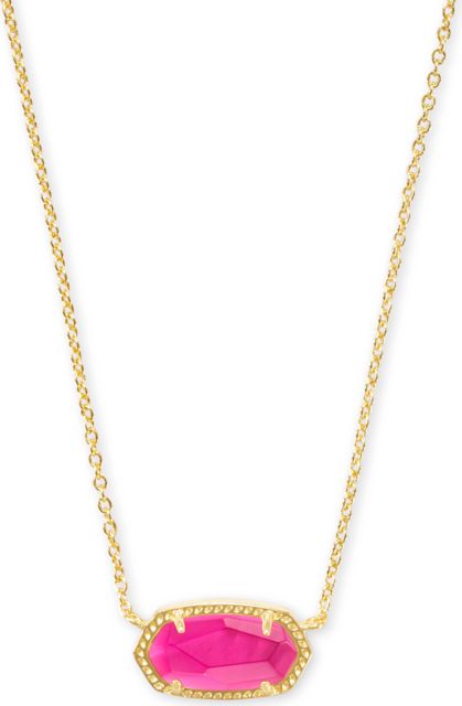 Kendra Scott ELISA Gold Pendant Necklace Azalea Illusion