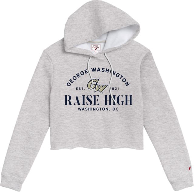 George Washington University Women's Crop Hooded Sweatshirt