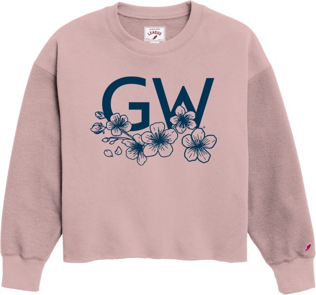 George Washington University Cherry Blossom Women's Crewneck Sweatshirt