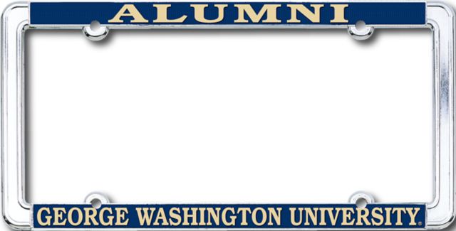 George Washington University Alumni Thin Rim License Plate Frame