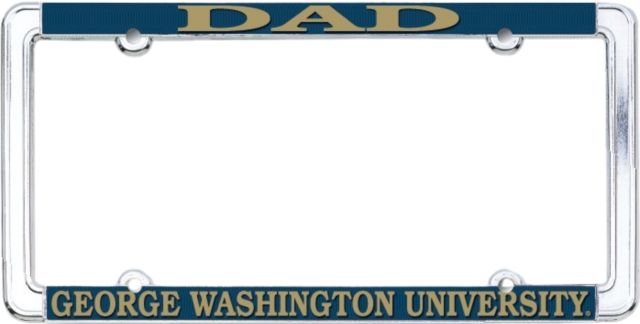 George Washington University Dad License Plate Frame
