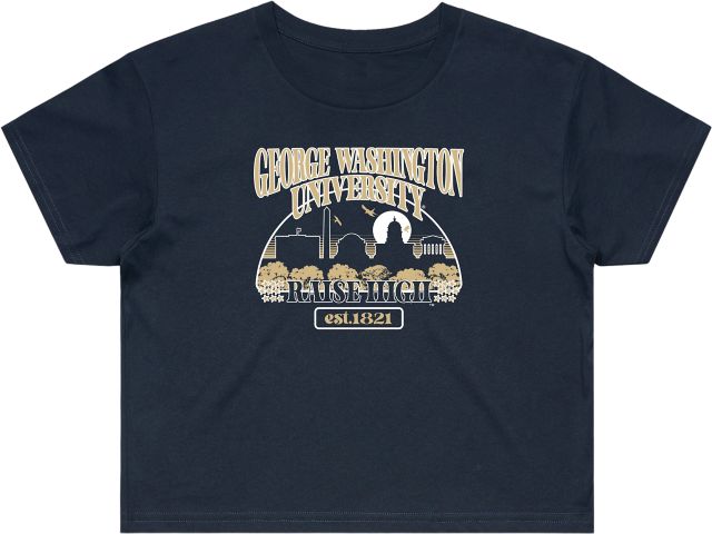 George Washington University Women's Cropped Short Sleeve T-Shirt