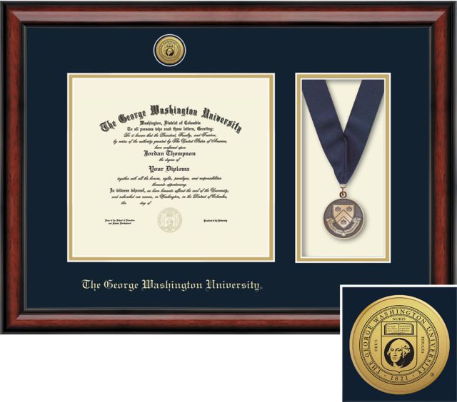 George Washington University 8.5" x 11" Diploma Frame