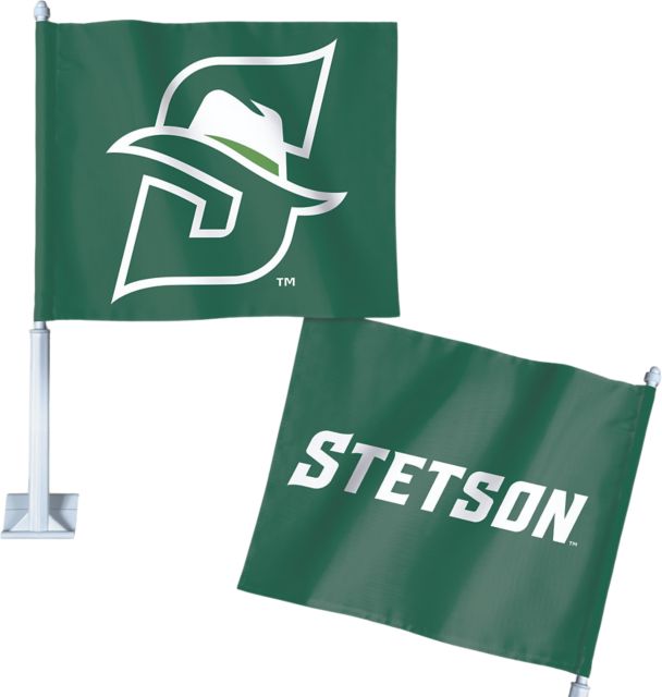 Stetson University Two Sided Car Flag
