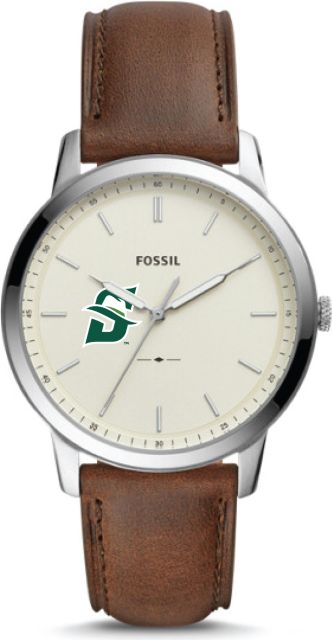 Fossil The Minimalist Three Hand Brown Leather Watch ONLINE ONLY Stetson University