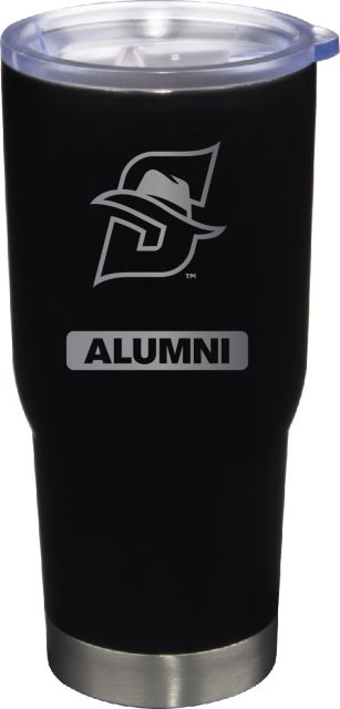 22 oz Matte Black Stainless Steel Tumbler Alumni