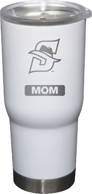 22 oz White Stainless Steel Tumbler Mom