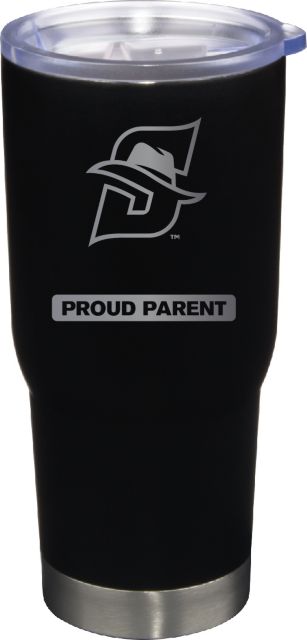 22 oz Matte Black Stainless Steel Tumbler Proud Parent