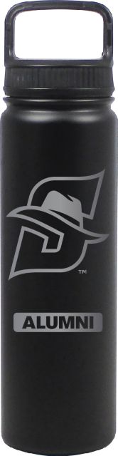 24 oz Matte Black Stainless Steel Water Bottle Alumni