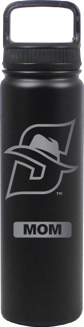 24 oz Matte Black Stainless Steel Water Bottle Mom