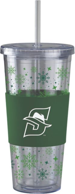 Stetson University Straw Snowflake Tumbler