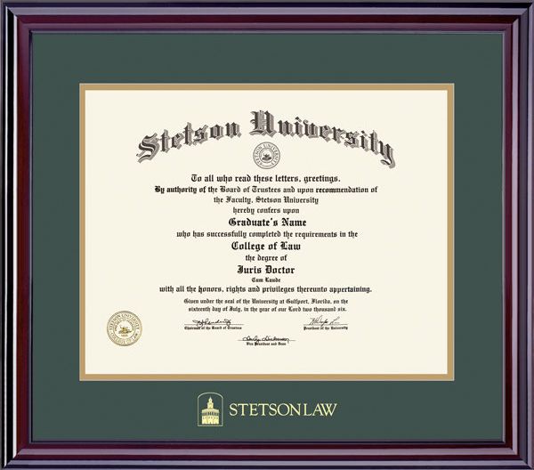 Stetson University Diploma Frames