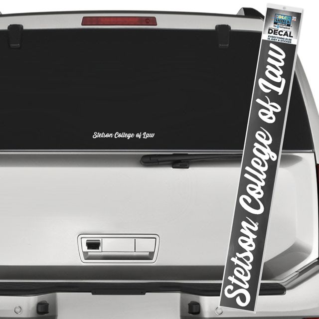 Stetson University Law Strip Decal