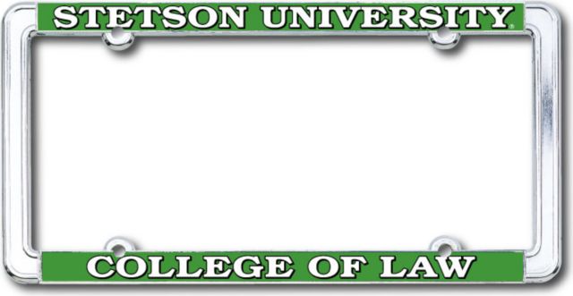 Stetson University Colleg of Law Thin Dome License Plate Frame