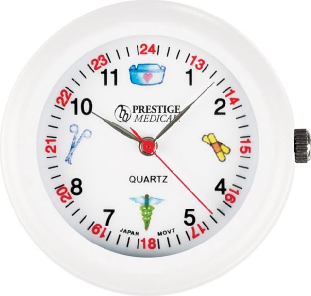 MEDICAL SYMBOLS STETHOSCOPE WATCH-WHITE