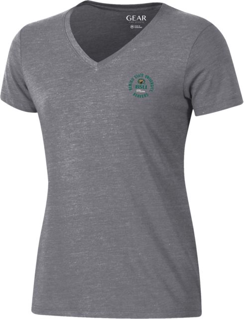Bemidji State University Women's Beavers V-Neck Short Sleeve T-Shirt